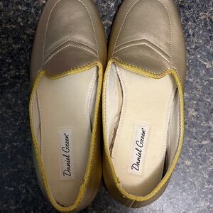 Women's Gold Slip-On Loafers